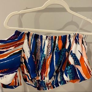 Flattering off the shoulder crop top